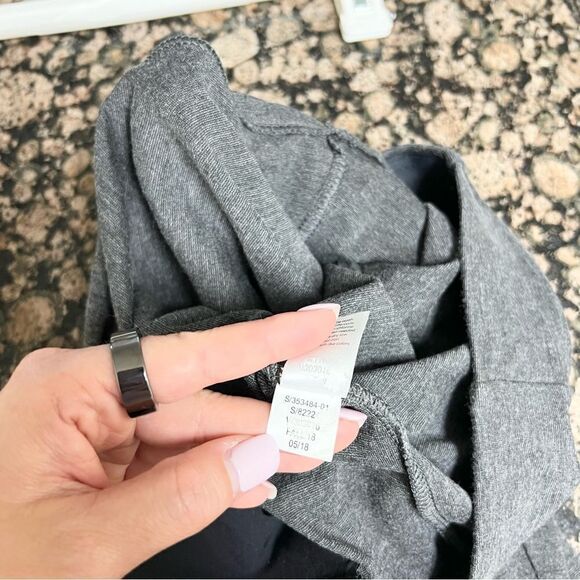 Athleta Sienna Side Zip High Rise Flare Leg Knit Pant Gray Size 6 - Picture 6 of 7